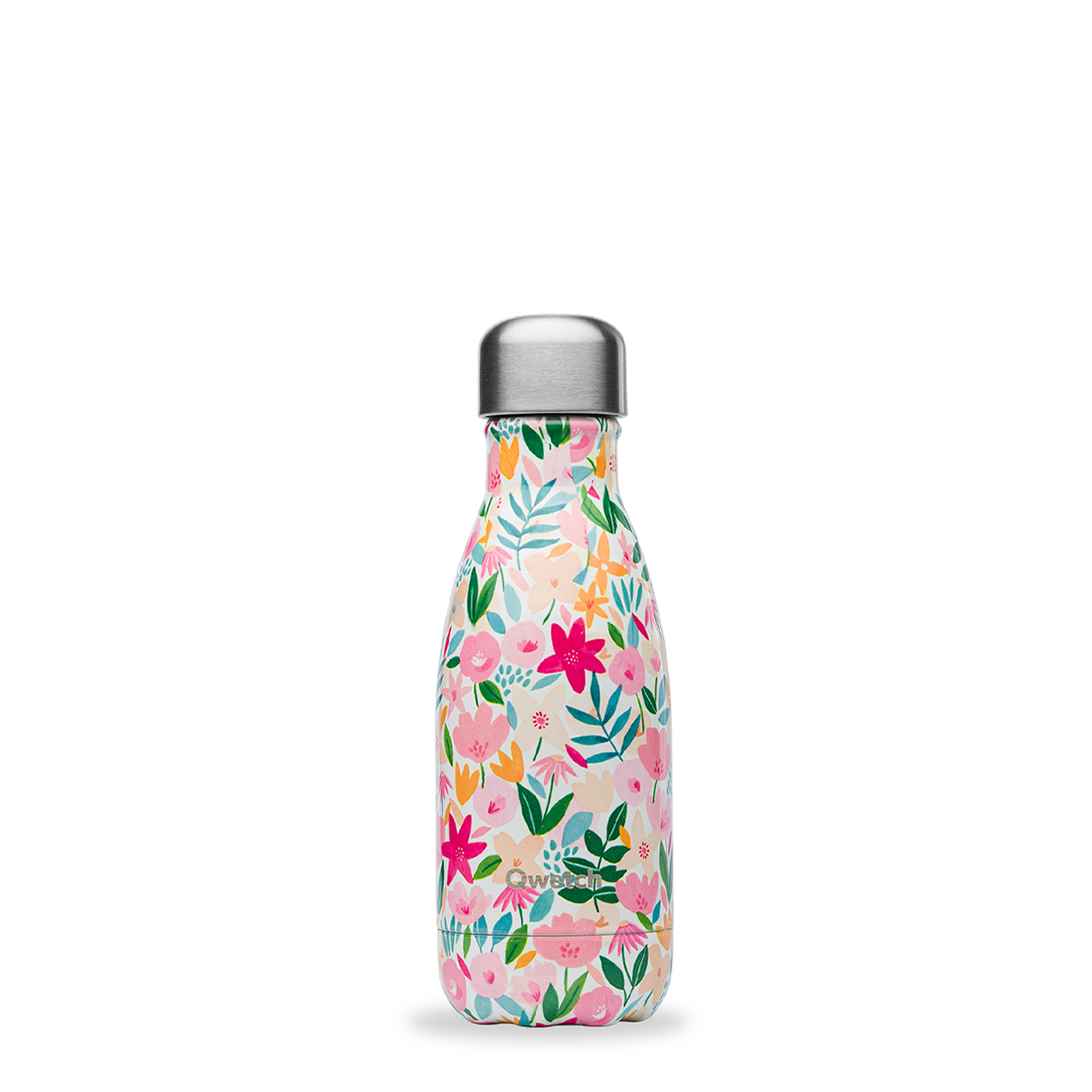 product image - Термосклянка Qwetch FLORA, об'єм 0,26 л, рожевий