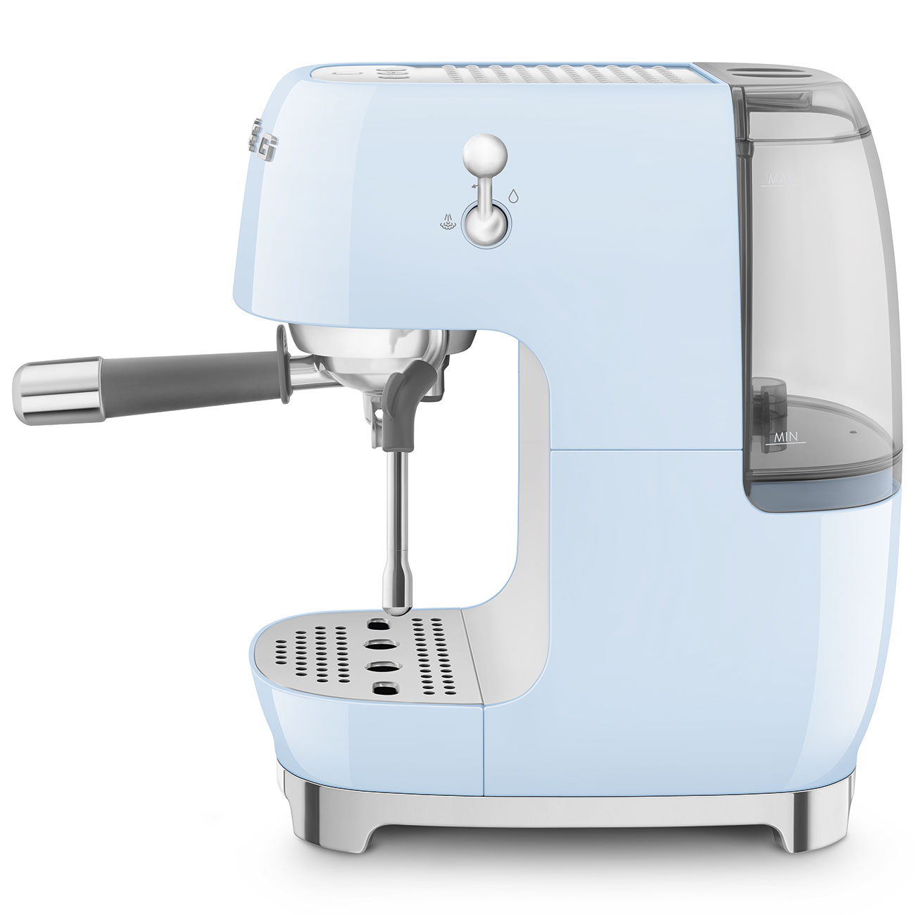 Кавоварка еспресо Smeg 50 Style, 36,4x20,5x29,5 см, блакитний
