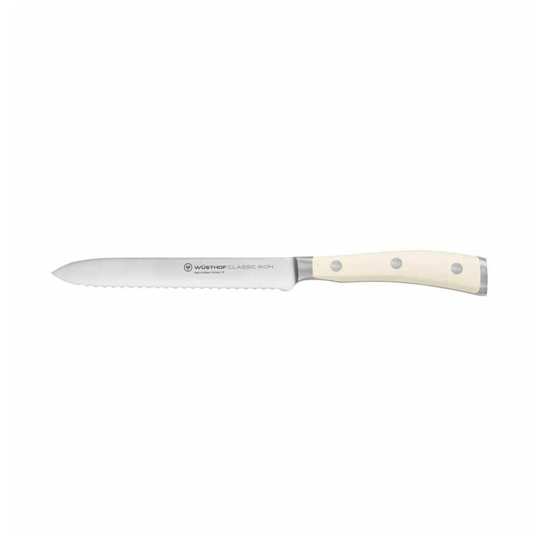 product image - Нож для нарезки Wuesthof CLASSIC IKON CREME, длина 14 см, в картонной упаковке
