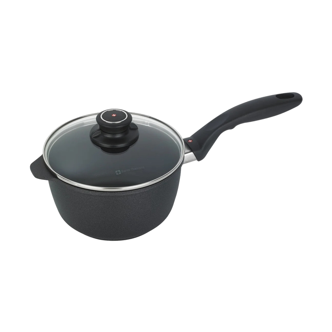 Ковш с крышкой Swiss Diamond XD INDUCTION, объем 2 л, черный