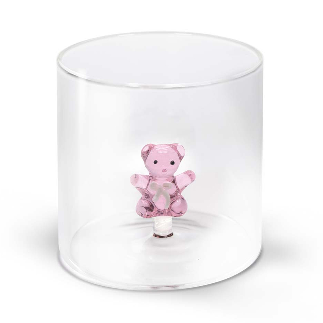 product image - Склянка «Ведмедик» WD Lifestyle Monterey Animals Pink, об'єм 0,25 л, прозорий