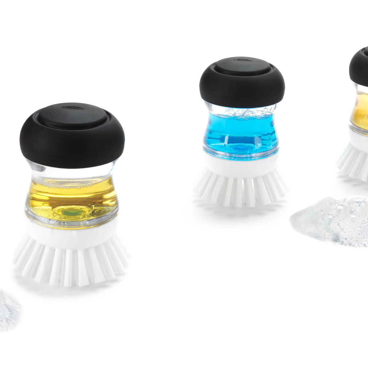 Щетка с диспенсером OXO CLEANING, 10х5х27 см, белый
