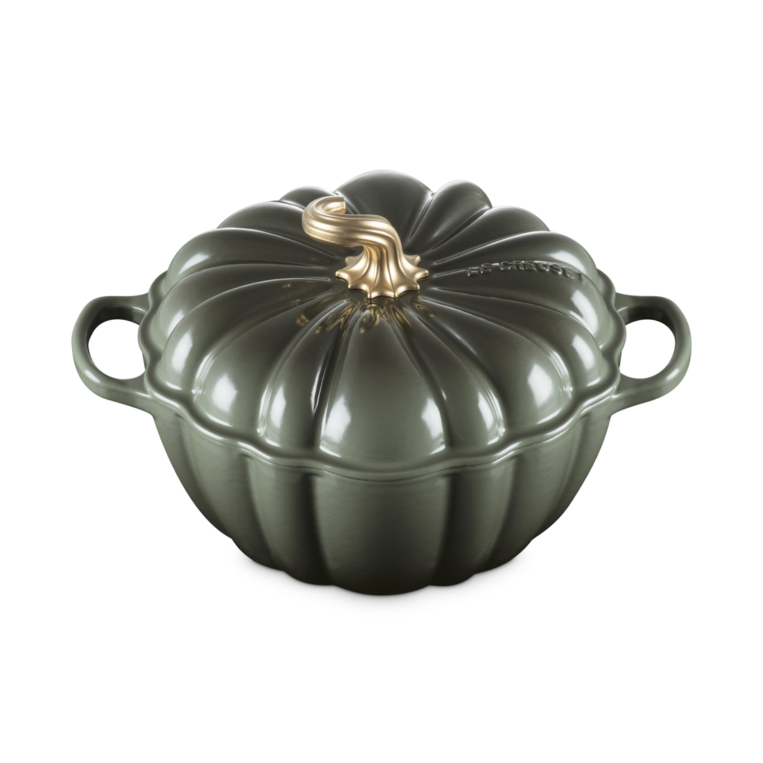 product image - Каструля чавунна з кришкою Le Creuset Cast Iron Pumpkin Casserole Thyme, об'єм 3,7 л, діаметр 24 см