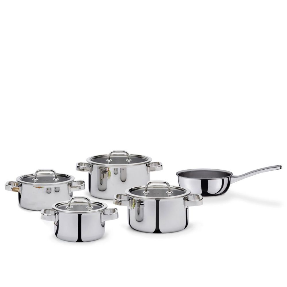 product image - Набор кастрюль с крышками Spring FINESSE2+, 5 шт, серебристый