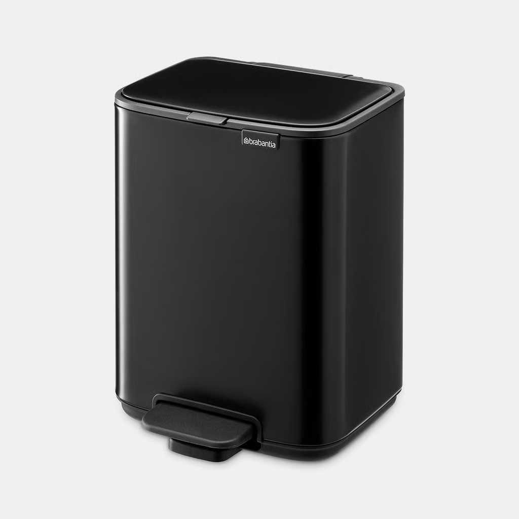 Бак для сміття Brabantia Bo Pedal Bin, об'єм 4 л, чорний матовий