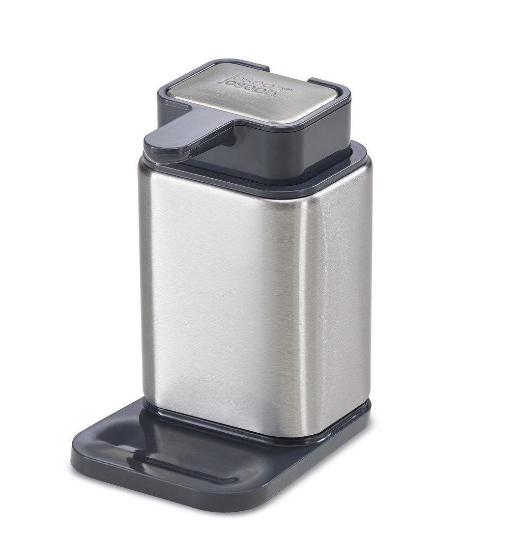 product image - Диспенсер для мыла из нержавеющей стали Joseph Joseph SURFACE, 10,6х14,5х7,9 см, серебристый