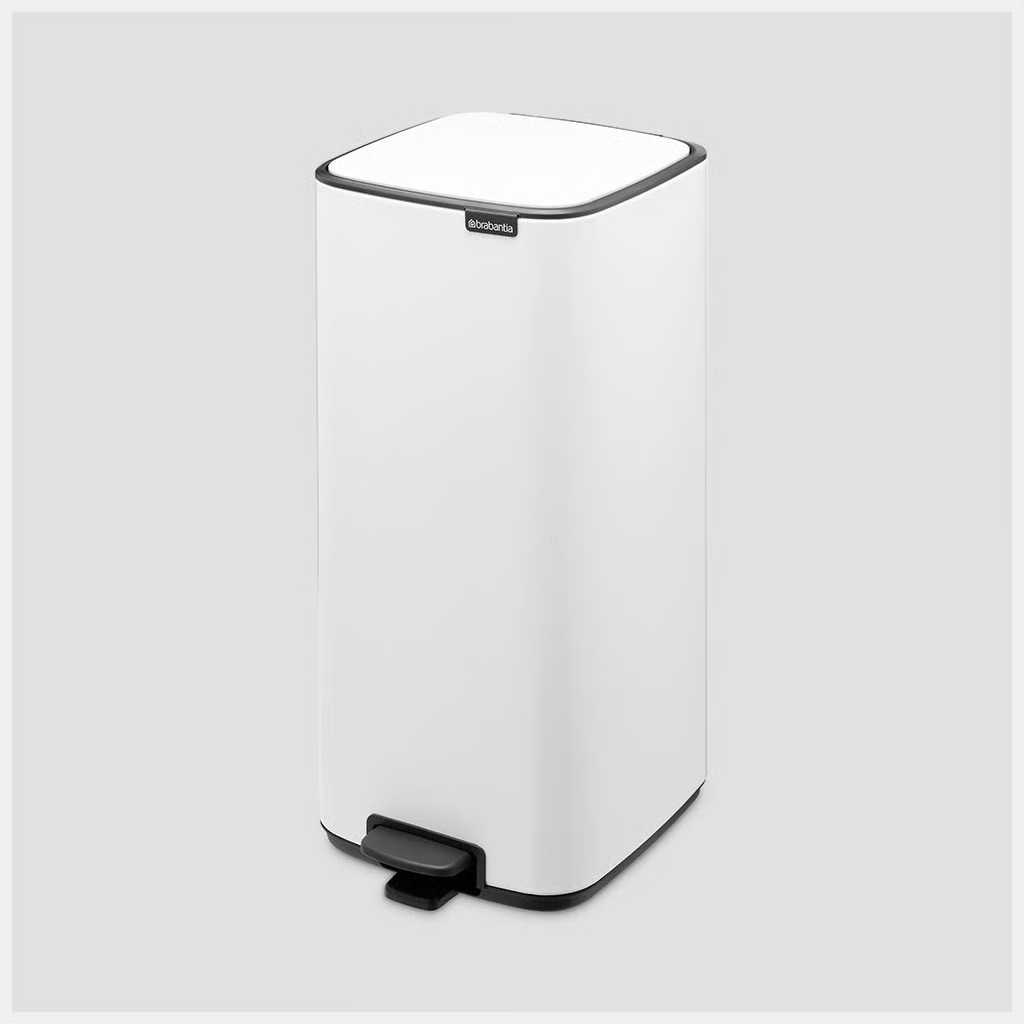 Бак для сміття Brabantia Bo Pedal Bin, об'єм 30 л, білий