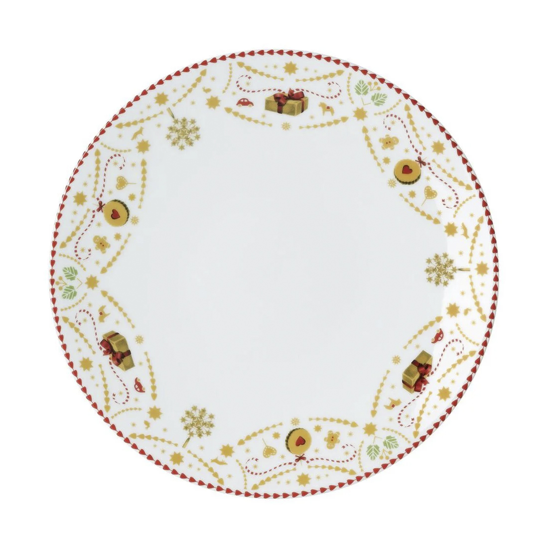 product image - Тарілка порцелянова Hutschenreuther CHRISTMAS LOVE, діаметр 22 см, білий з малюнком