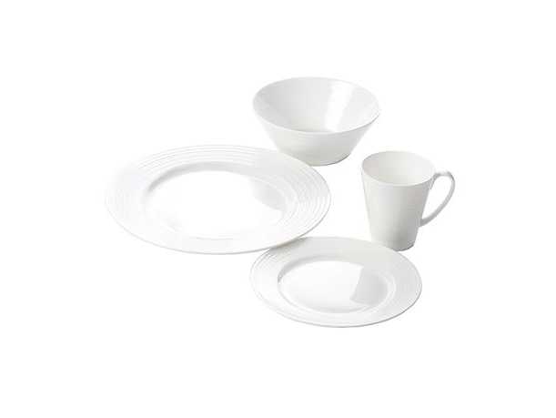 product image - Набір столового посуду Aida PASSION, кістяна порцеляна, білий, 16 предметів