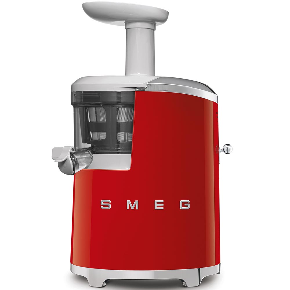 product image - Сокодавилка шнекова Smeg 50 Style, 43 об/хв, червоний