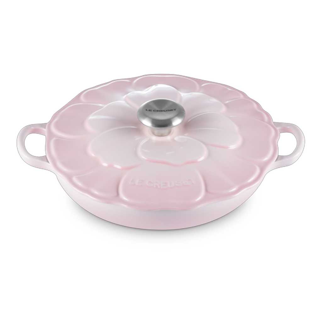product image - Кастрюля низкая Le Creuset CAST IRON, объем 2,2 л, диаметр 26 см, розовая ракушка