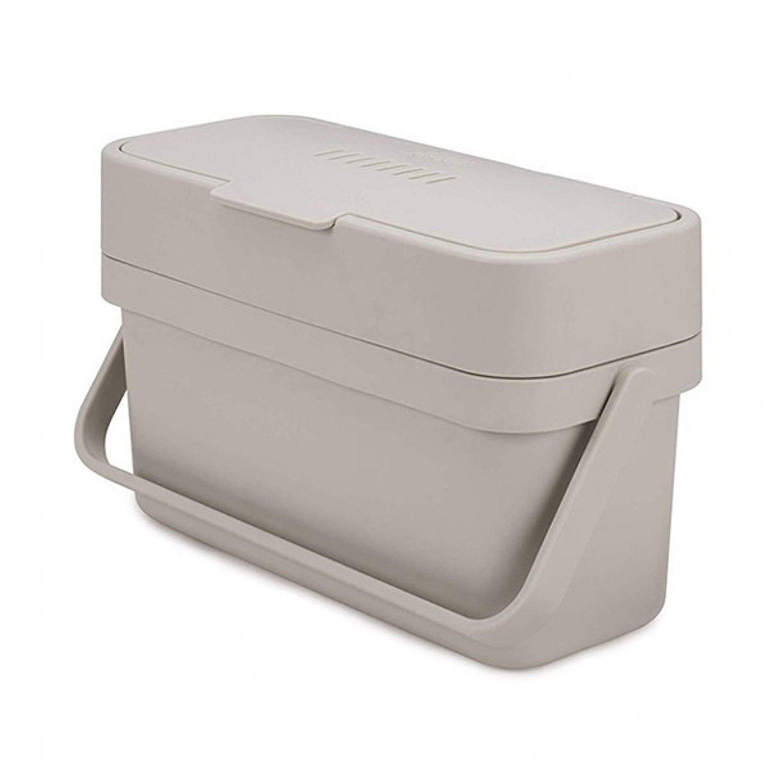 product image - Контейнер для пищевых отходов с кронштейном для крепления Joseph Joseph COMPO 4, объем 4 л, 18x29,6x12,9 см, серый