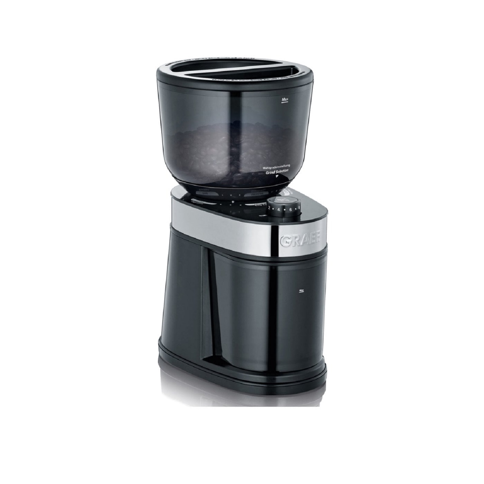 product image - Кофемолка электрическая GRAEF COFFEE GRINDER, 19х13х26,6 см, черный