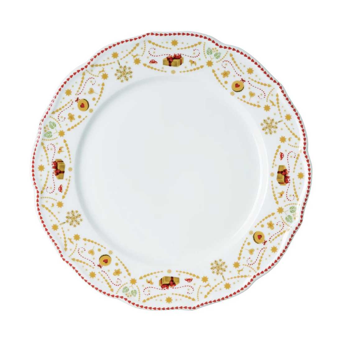 product image - Тарелка фарфоровая Hutschenreuther CHRISTMAS LOVE, диаметр 27 см, белый с рисунком