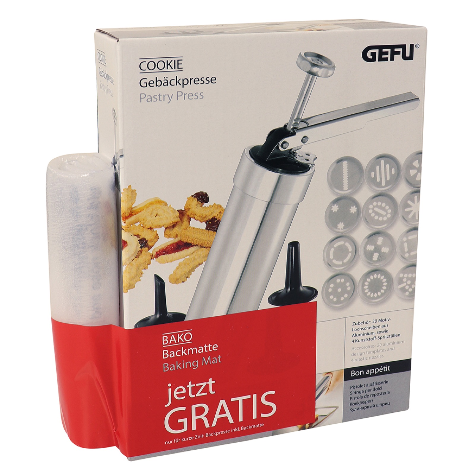 product image - Набор кондитерский для выпекания GEFU, 2 предмета, 24 аксессуара