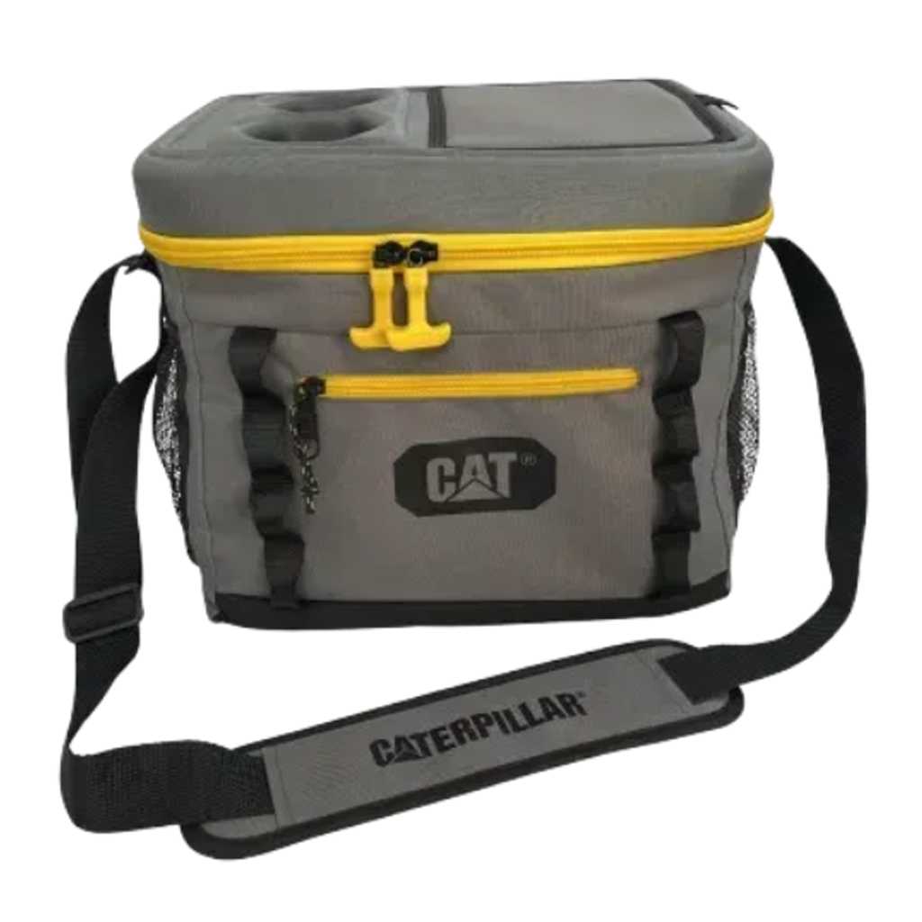 product image - Термосумка CAT, об'єм 18 л, сірий із жовтим