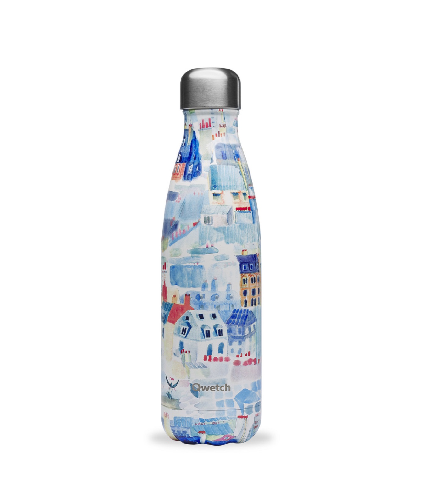 product image - Термобутылка Qwetch LES TOITS DE PARIS, объем 0,5 л, разноцветный