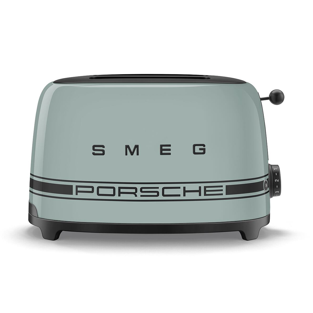 product image - Тостер на два слоти Smeg Porsche, 20х31х19,5 см, зелений з чорним