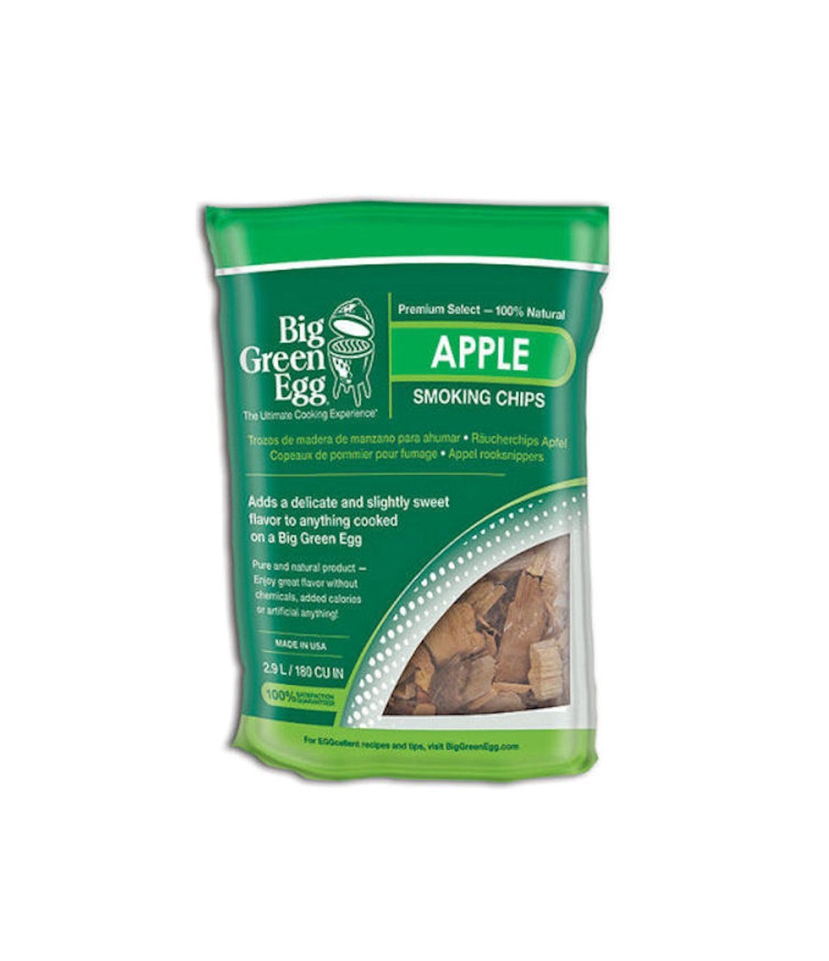 product image - Щепа древесная для копчения "Яблоко" Big Green Egg, 2,9 л