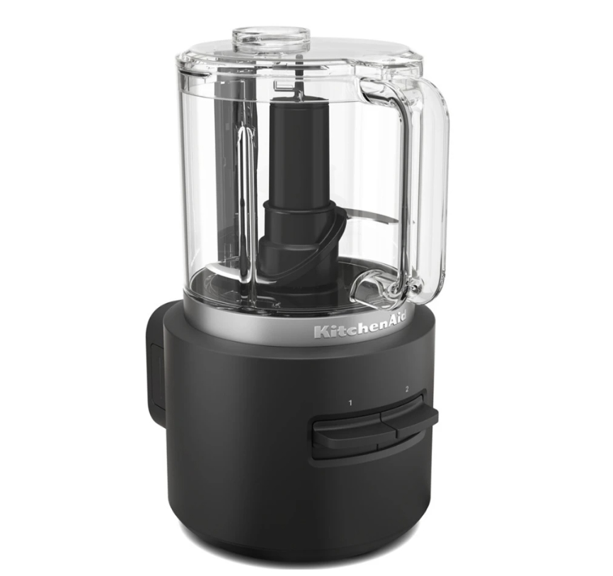 product image - Измельчитель беспроводной с аккумулятором KitchenAid GO, 26,5х14,5х18,4 см, черный матовый