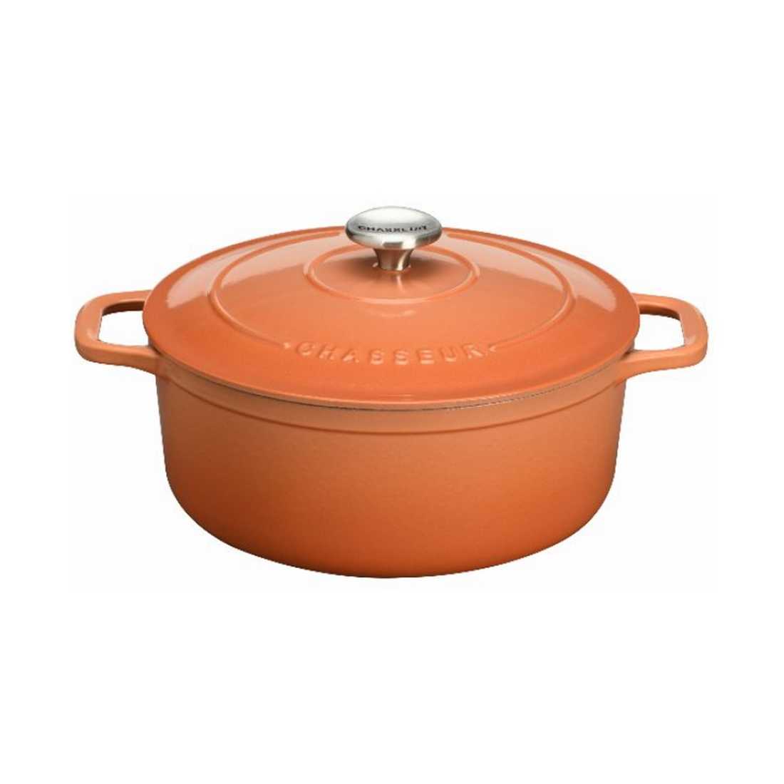 product image - Кастрюля с крышкой Chasseur ROUND CASSEROLE, объем 2,5 л, диаметр 20 см, мандариновый