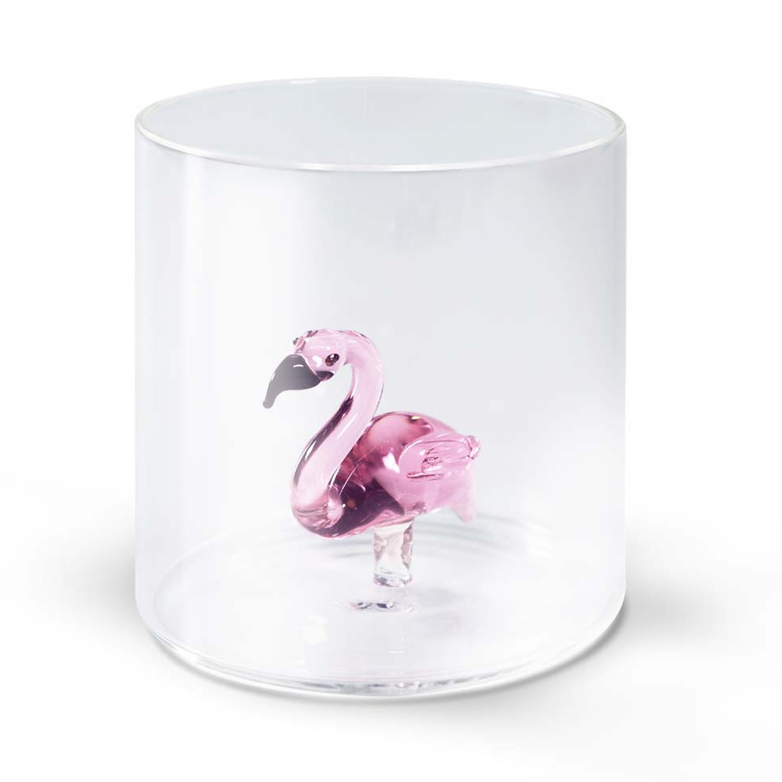 product image - Склянка «Фламінго» WD Lifestyle Monterey Fly Animals, об'єм 0,25 л, прозорий