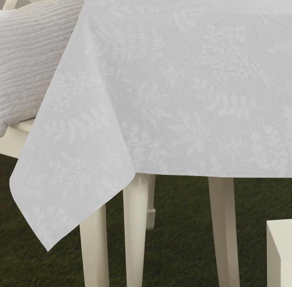 product image - Скатерть прямоугольная Atenas Vera White, размер 150х250 см