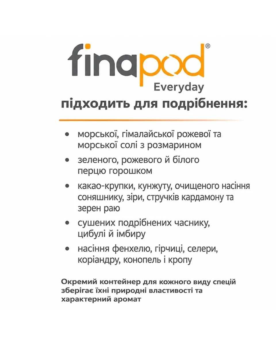 Змінний под (капсула) FinaMill Grater Pod, прозорий