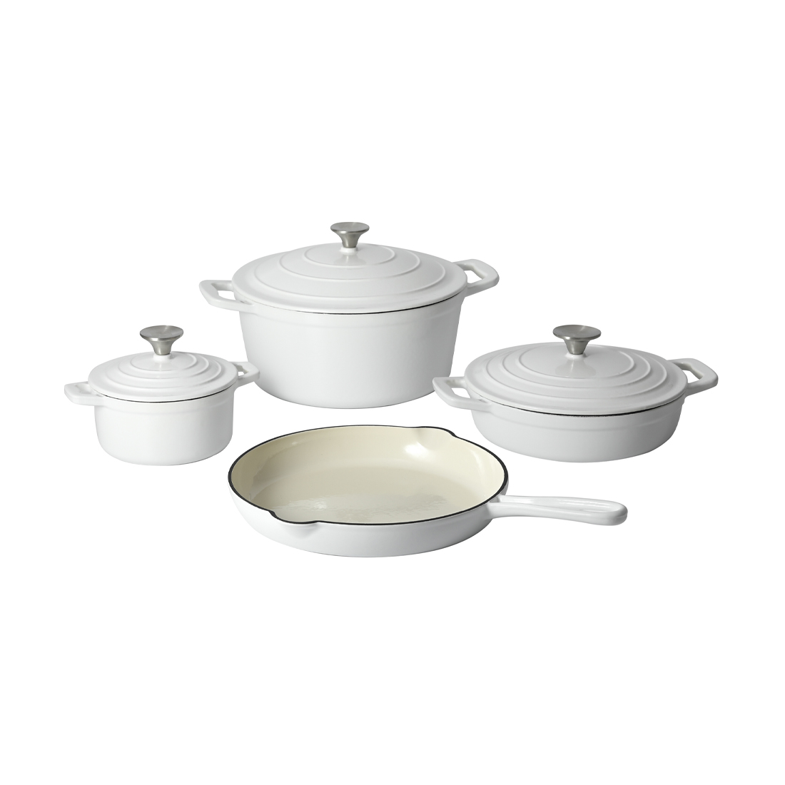 product image - Набор кухонной посуды Carl Schmidt Sohn XANTEN, белый, 4 шт