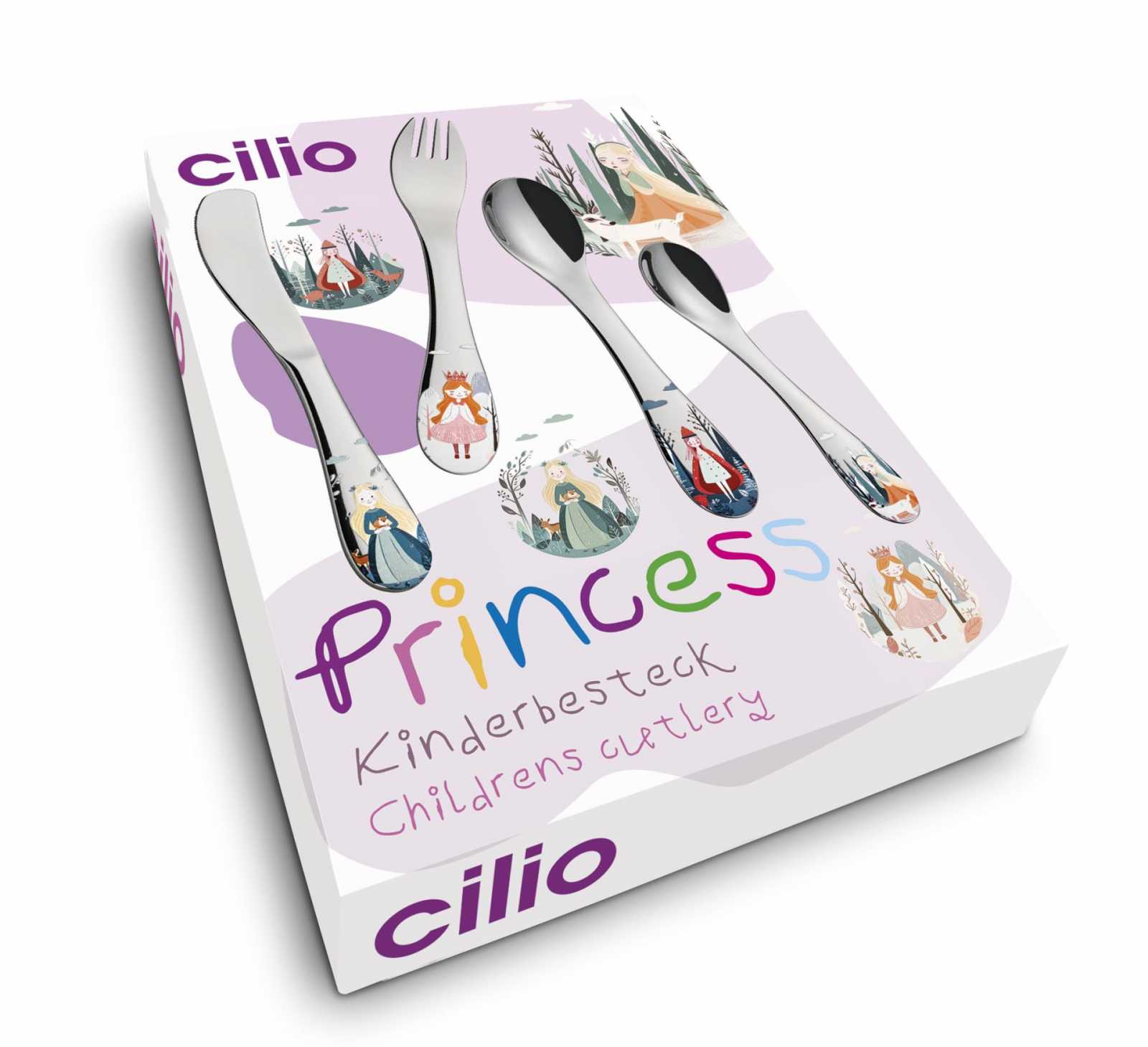 Набір дитячих столових приборів Cilio Princess, 4 пр.