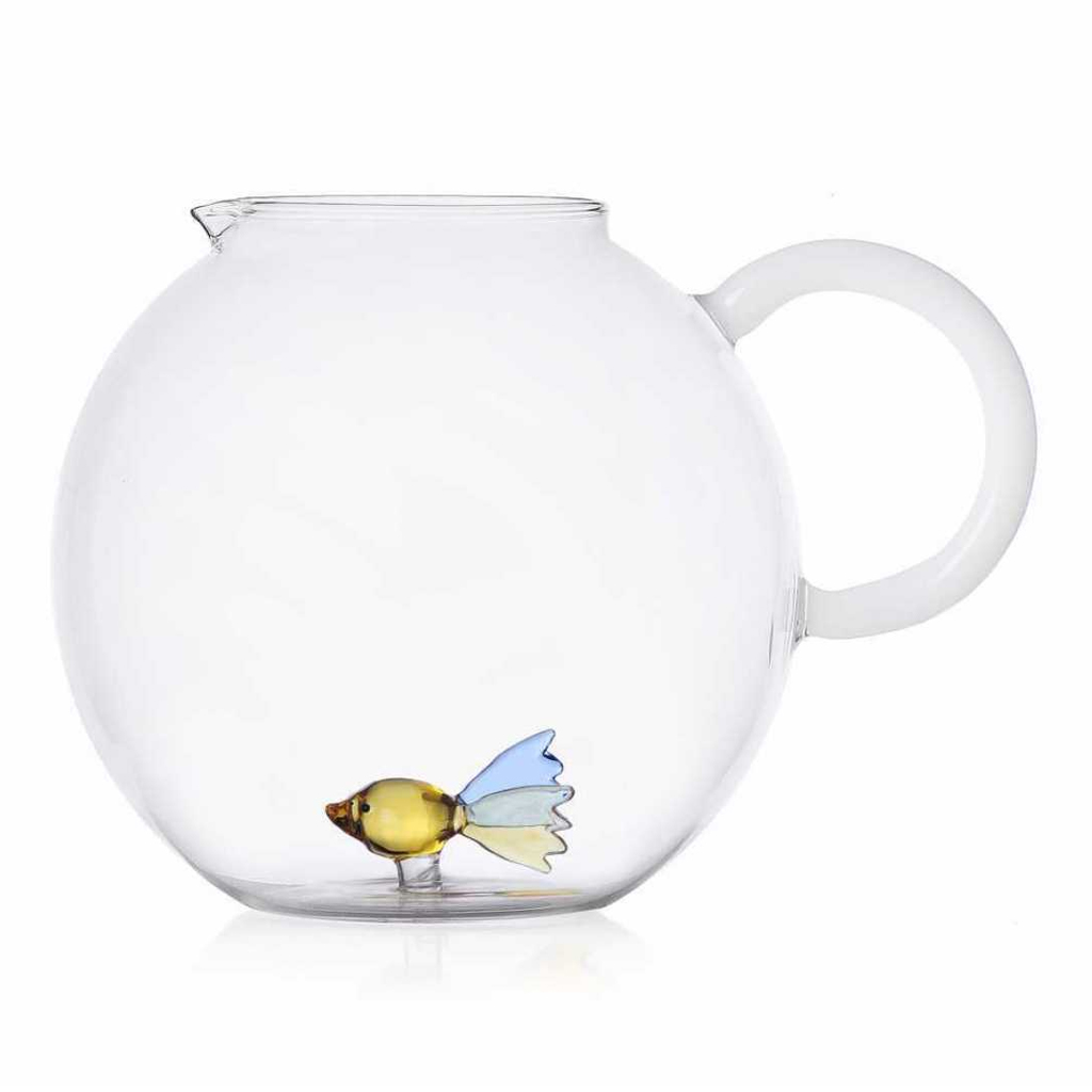 product image - Кувшин для холодных напитков "рыбка" Ichendorf ANIMAL FARM, объем 2,2 л, высота 16,5 см, прозрачный