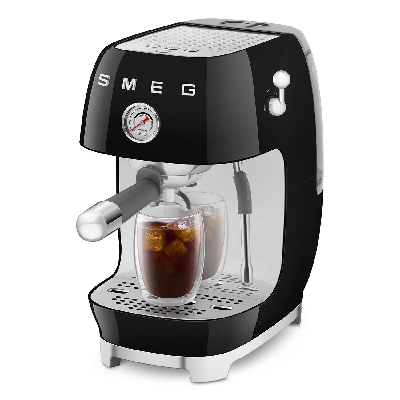 Кавоварка еспресо Smeg 50 Style, 36,4x20,5x29,5 см, чорний