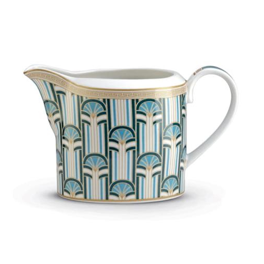 product image - Молочник порцеляновий Pozzi Milano LIBERTY, об'єм 0,25 л, білий з візерунком