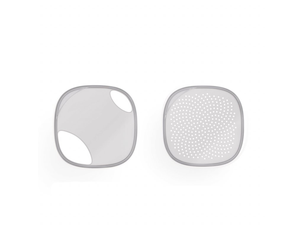 product image - Набор крышек с отверстиями для емкостей Lekue FLIP, 9,5x9,5x1,7 см, прозрачный, 2 шт