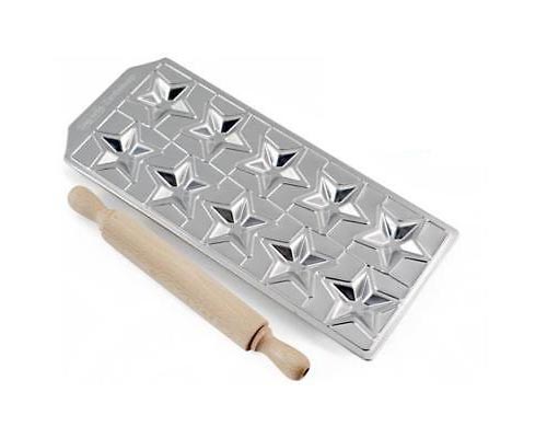 product image - Набор для равиоли: форма на 10 шт и скалка Imperia Ravolamp Classic, 2 предмета