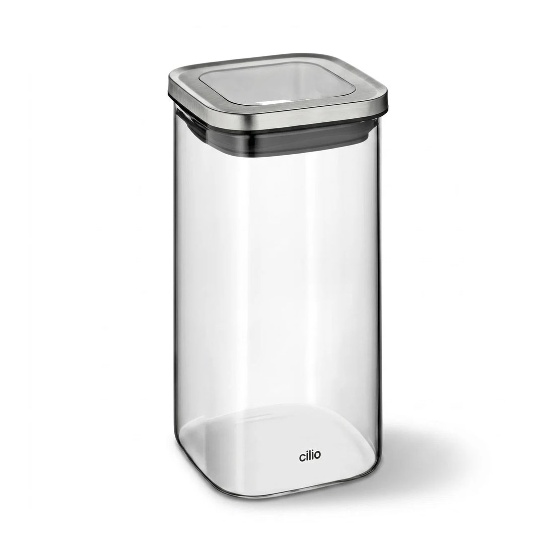 product image - Емкость для хранения сыпучих продуктов Cilio Cubo, объем 1,35 л, прозрачный