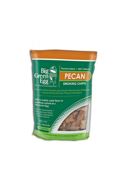 product image - Щепа древесная для копчения "Пекан" Big Green Egg, 2,9 л