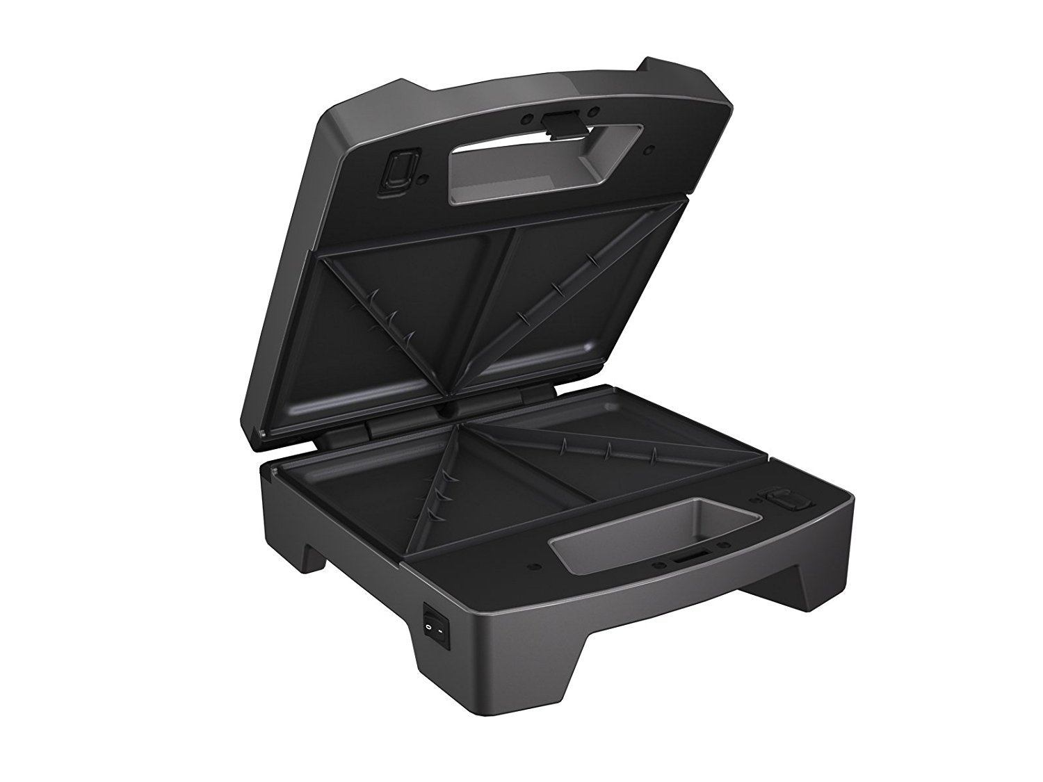 product image - Вафельница-бутербродница электрическая Cuisinart, черный с серым