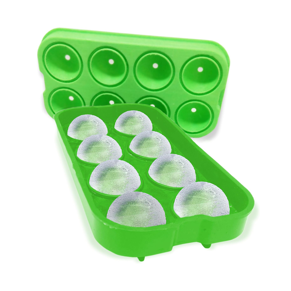 product image - Форма для льоду VinBouquet COCKTAIL Silicone, 12х22х4,6 см, зелений