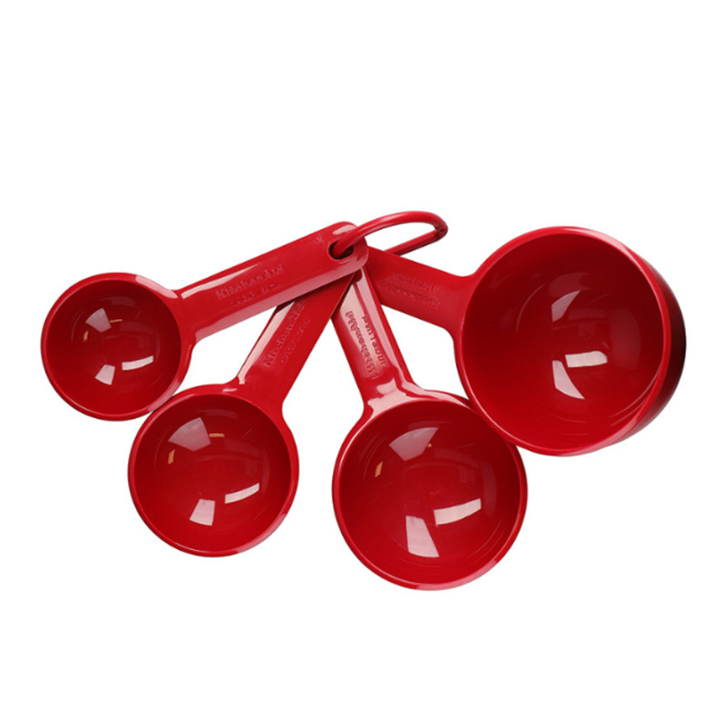 product image - Набор мерных ложек KitchenAid Universal, красный, 4 шт.