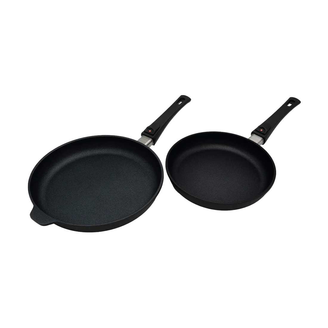 product image - Набор сковородок со съемной ручкой Swiss Diamond XD INDUCTION, диаметр 24 см и 28 см, черный