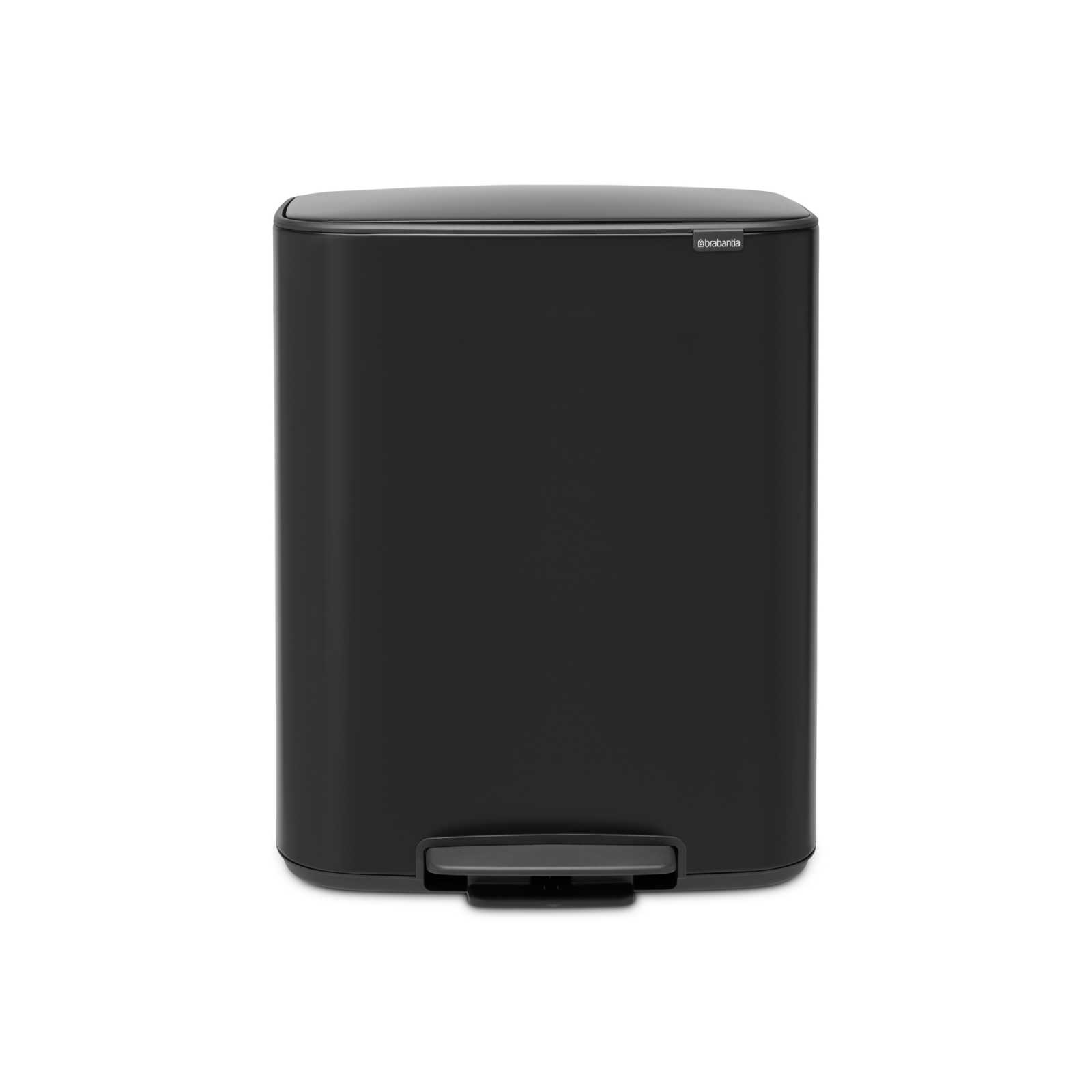 product image - Бак для сміття Brabantia BO PEDAL BIN, об'єм 60 л, матовий чорний