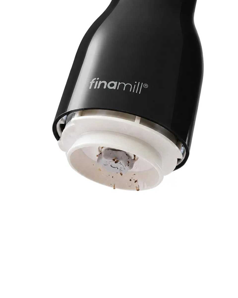 Млин для спецій акумуляторний + 2 змінних пода FinaMill USB, чорний