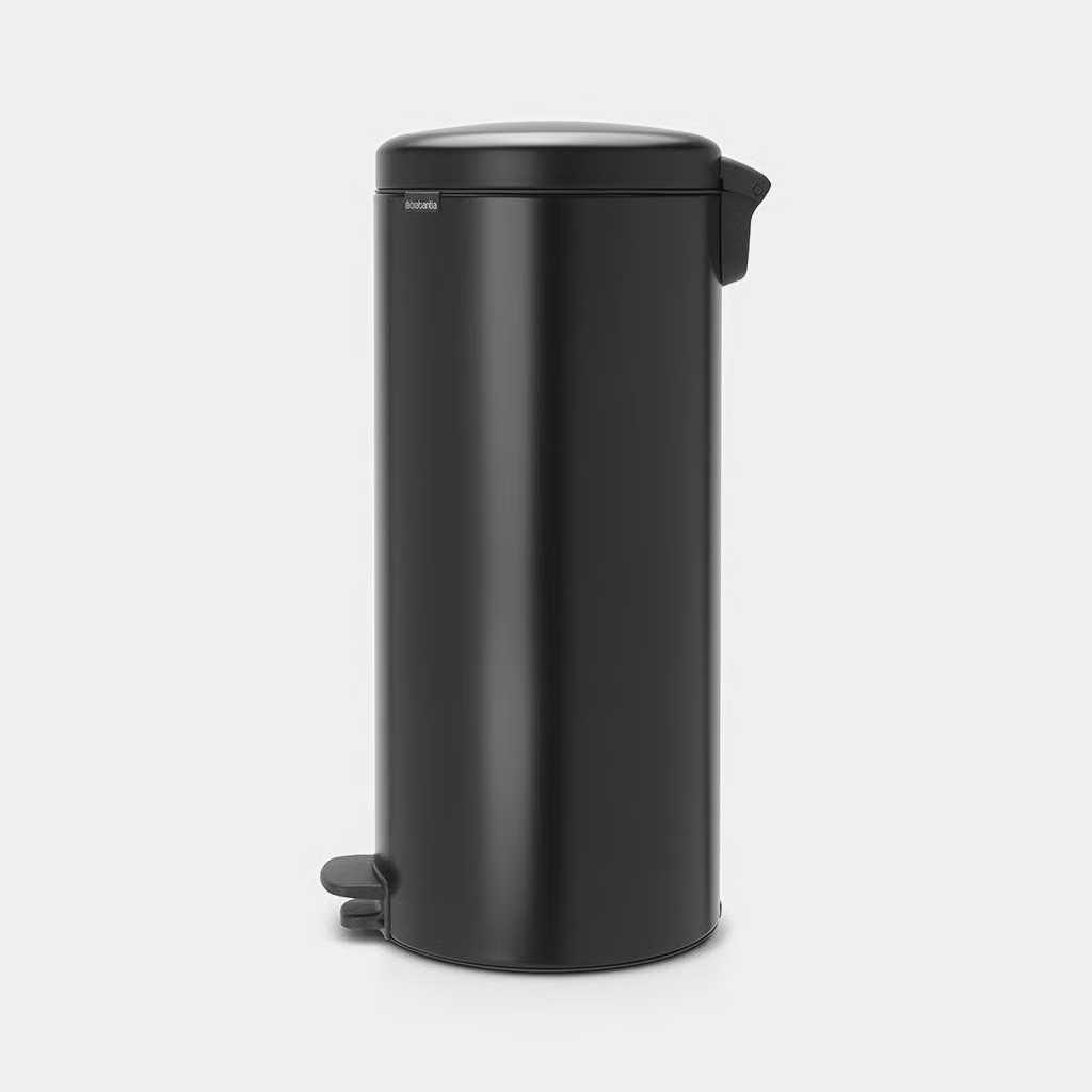 Бак для сміття Brabantia NewIcon Pedal Bin, об'єм 30 л, чорний матовий