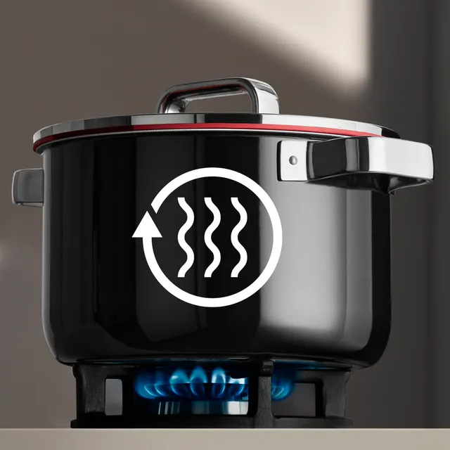 Набор кастрюль с крышками WMF Fusiontec Function Pro, черный, 4 шт