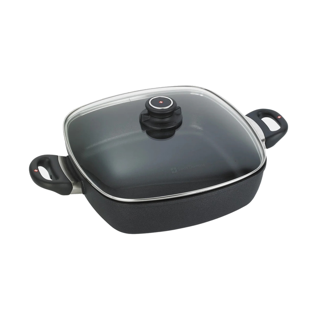 product image - Сотейник с крышкой квадратный Swiss Diamond XD INDUCTION, 28х28 см, черный