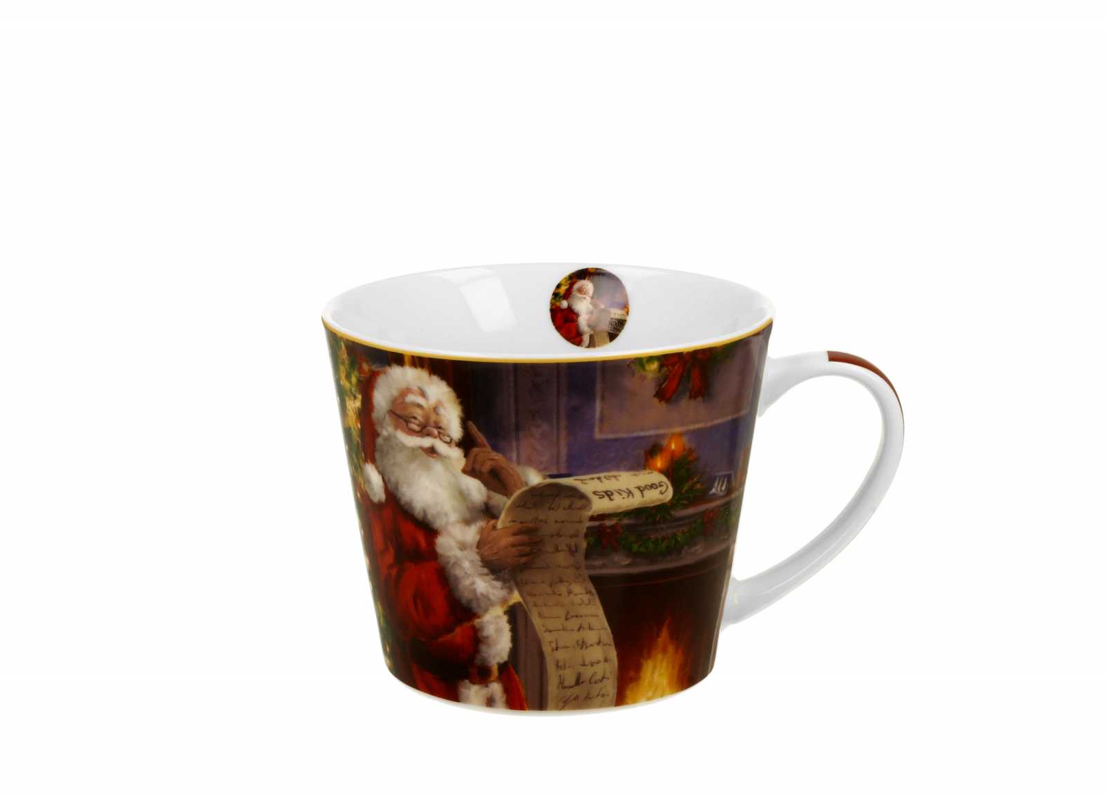 product image - Кухоль порцеляновий DUO SANTA LETTER, об'єм 0,43 л, різнокольоровий