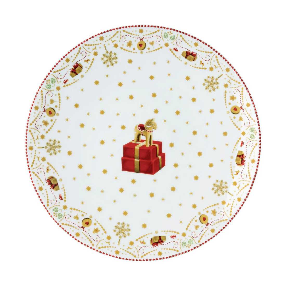 product image - Блюдо сервірувальне Hutschenreuther CHRISTMAS LOVE, діаметр 31 см, білий з малюнком