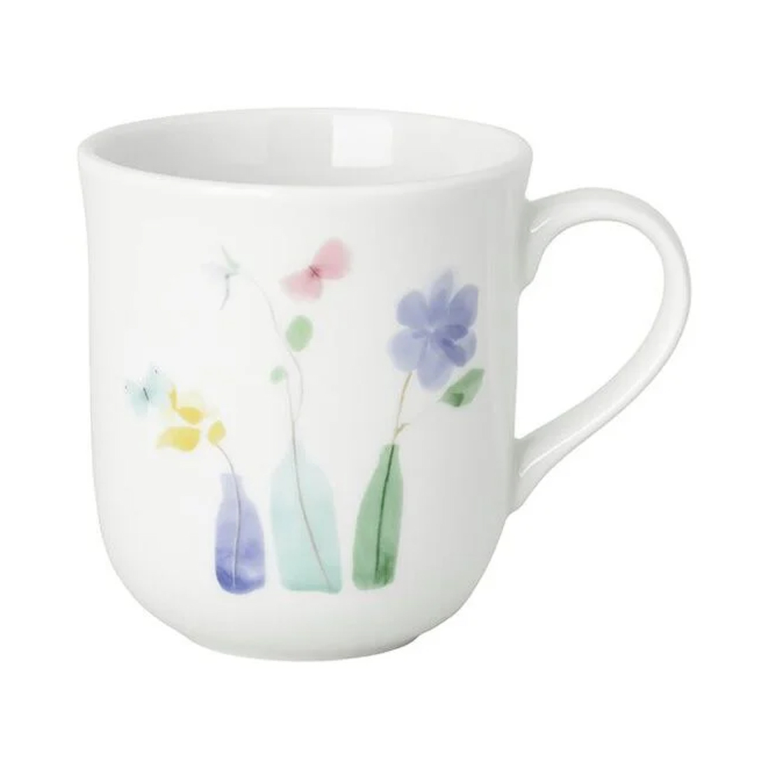 product image - Кружка фарфоровая Hutschenreuther Blumenwiese, объем 0,41 л, белый с рисунком