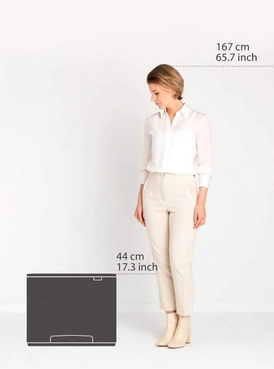 Бак для сміття Brabantia Bo Pedal Bin, об'єм 3 х 11 л, чорний матовий